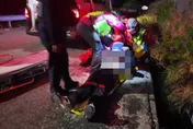 影/苗栗死亡車禍！阿北騎士摔進排水溝「頭部重創」殞命