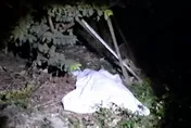 影/苗栗台1線獨子駕車彈飛20米撞牆、電桿　當場爆頭亡