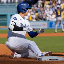 MLB/棒子醒了！大谷翔平首打席三壘打　寫道奇48年來紀錄