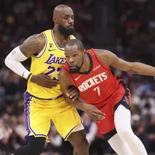 NBA/且看且珍惜！詹皇、KD正面交鋒　湖人逆轉火箭豪取6連勝