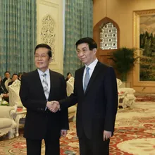 張榮恭北京會王滬寧：中華文化是兩岸和平引路明燈