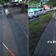 「盲女遭撞還被罵」竟是擺拍!陸百萬女網紅博流量造假被逮