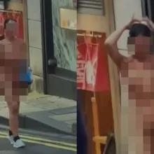 蘭桂坊驚見「裸女」深夜遊街！長髮女子淡定走路　路人全看傻