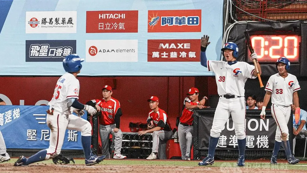 U18/先發9人全敲安！中華隊16比1大勝新加坡　吳杰叡預定戰菲先發