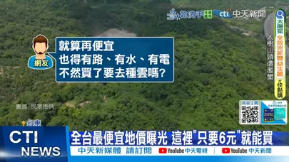 【每日必看】全台最便宜地價曝光 這裡"只要6元"就能買 20251224