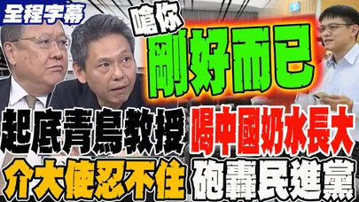 《全程字幕》起底青鳥教授喝中國奶水長大 謝寒冰:嗆你剛好而已 介大使忍不住砲轟民進黨火力全開