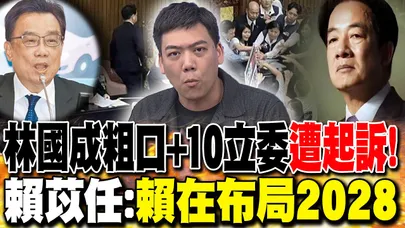 "林國成粗口+10立委"遭起訴! 賴苡任:"賴在布局2028"