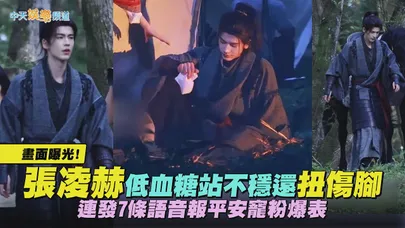 【撩星聞】畫面曝光！張凌赫低血糖站不穩還扭傷腳　連發7條語音報平安寵粉爆表