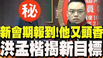 【全程字幕】立法院新會期報到!"這綠委"又頭香連莊2次 洪孟楷揭新目標