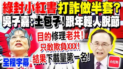 【全程字幕】封小紅書"打詐做半套"? 吳子嘉轟綠"土包子"只敢欺負"月薪30K"年輕人! 偷臭賴瑞隆小孩"學費一年40萬" 嗆:"沒貪污"打死我都不信! @dongsshow