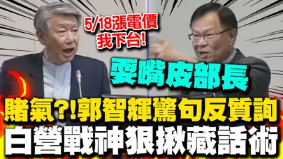 郭智輝撂話"5月漲電價我下台"糗被當面打臉藏話術! 反質詢噴"驚"句 張啓楷狠嗆耍嘴皮部長