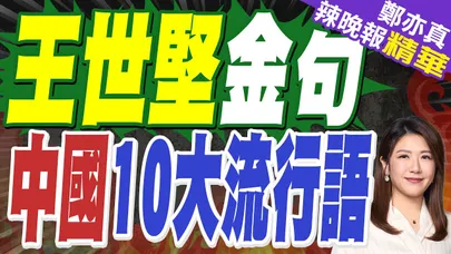 堅哥金句陸火紅！王世堅這樣說 國台辦:沒出息｜王世堅金句 中國10大流行語｜蔡正元.介文汲.謝寒冰深度剖析?【鄭亦真辣晚報】精華版 @中天新聞CtiNews