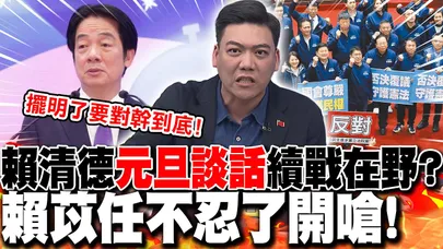 賴清德"元旦談話"續戰在野?賴苡任不忍了開嗆!