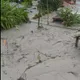 影/堰塞湖溢流如海嘯來襲　第一波洪水畫面曝