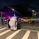 影/北投慘烈事故！休旅車、小黃「路口對撞」釀翻覆車頭全毀