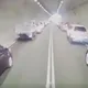 國道火燒車消防車趕現場　隧道內「摩西分海」壯觀畫面曝