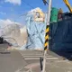 影/新北永和工地鷹架倒塌　遭砸女騎士第一視角影片曝光