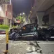 影/悚！台中46歲女暴衝追撞等紅燈3車　車頭車尾毀、命危搶救中