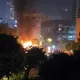 士林地院晚間驚傳火警　烈焰濃煙狂竄警消急灌救
