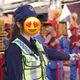 青山宮遶境電眼女警神顏曝光!網嗨:1張圖看了10分鐘