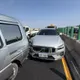 國道1號北向岡山段上演3車連環追撞！　1人受輕傷