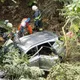影/天雨路滑！苗栗農業處造橋勘災　車墜4米深野溪釀4傷