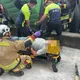 竹東68快速道路砂石車翻覆　2人受困重傷緊急送醫