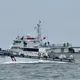 影/大陸4海警船再闖金門海域　海巡艦艇併航監控驅離