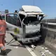 新竹台68線貨車撞護欄駕駛噴飛　遭自家車夾爆頭死亡