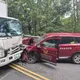北宜公路消防勘災車對撞大貨車　車頭全毀2駕駛輕傷