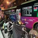 中和嚴重交通事故！公車載20人右偏失控「撞爛7車」