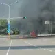 影/傳動軸卡雜草！苗栗長春石化旁載油貨車竄火　2人驚逃