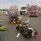 新北成蘆橋橋機車擦撞車禍　女騎士大量出血命危