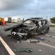 國1仁德段毀滅性事故！小貨車疑疲勞駕駛　釀後車追撞近全毀