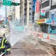 桃園八德污水工程疑挖破管線　瓦斯外洩封鎖現場