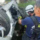 影/屏東竹田死亡車禍！BMW對撞機車墜大排　雙載2人不治