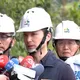 影/蔣萬安衝北投落石現場！警告仍危險　確保安全才通車