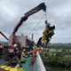 危！新竹縣竹林大橋「男子墜下重創」無生命跡象