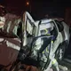 影/國1彰化段凌晨3車追撞　休旅車頭全毀駕駛一度受困