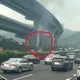影/國1泰山-林口路段火燒車！火舌濃煙竄出　驚悚畫面曝