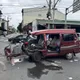 影/彰化田中鎮路口嚴重車禍！大貨車猛撞小客車致2傷