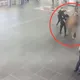 影/台北車站大廳驚見男子裸奔　鐵警到場管束帶離