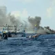 影/基隆彭佳嶼外海漁船起火沉沒　5船員全數獲救