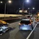 北市市民大道計程車撞工程車　運將受傷送醫