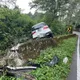 武嶺連續彎道休旅車失控衝破護欄　一家4口輕傷