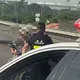 機車闖國道1號還逆行內側車道！79歲翁遭警設路障攔停