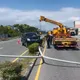 前立委廖國棟台東出車禍！駕車失控衝上分隔島　路燈桿遭猛撞折斷