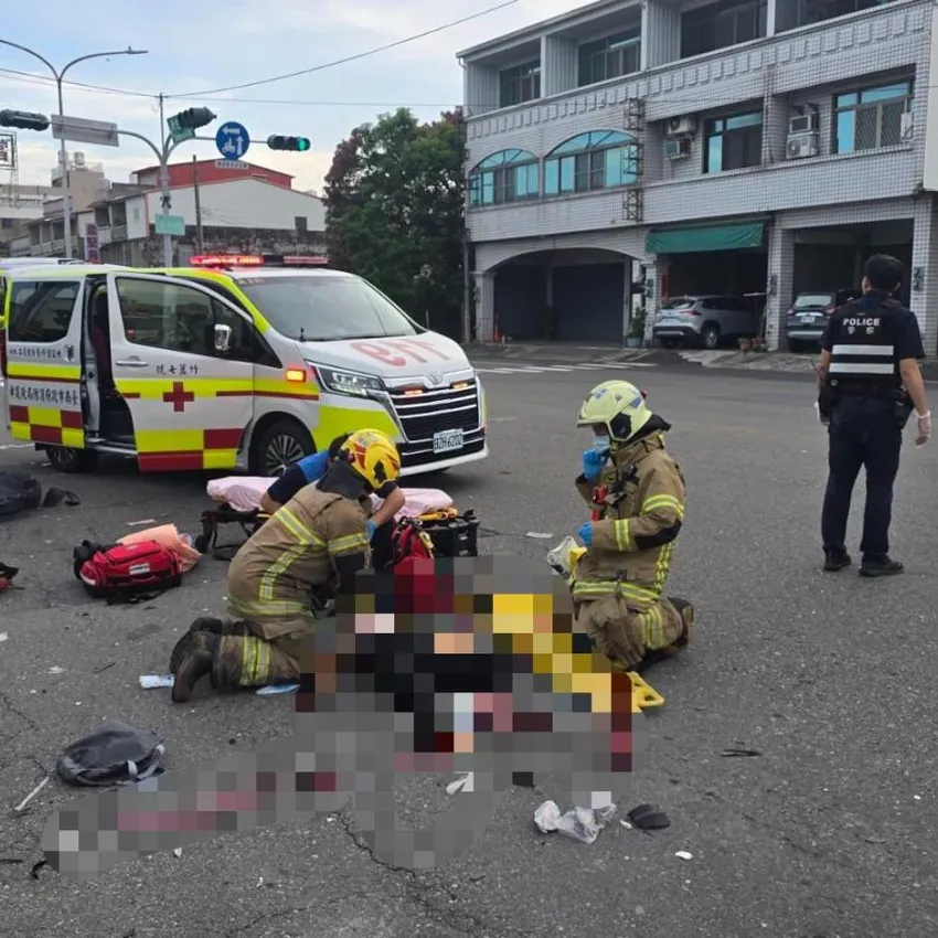 台南「休旅車暴衝撞飛」重大車禍！母女倒地無生命跡象