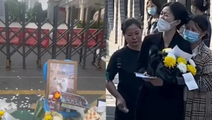 影/小學生校內被老師開車撞死　母親疑因葬禮衣著遭網暴...一週後墮樓身亡