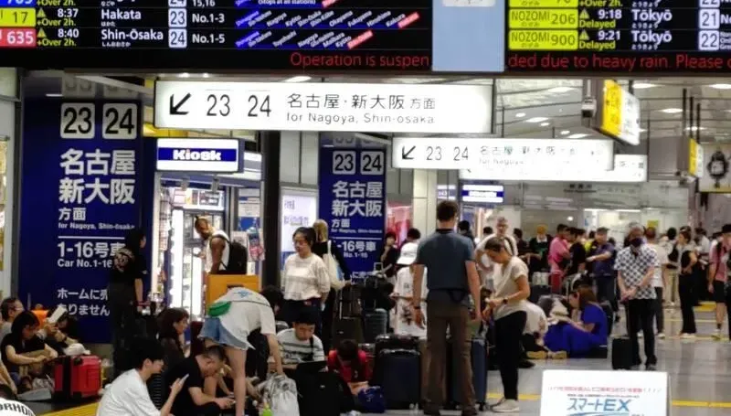 蘭恩颱風降暴雨　日本新幹線班次大誤點30.5萬人受影響